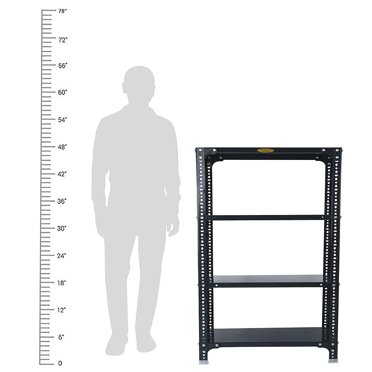 Mil-Nil Prime CRC Shelf Unit - 4 Shelves, Grey -4