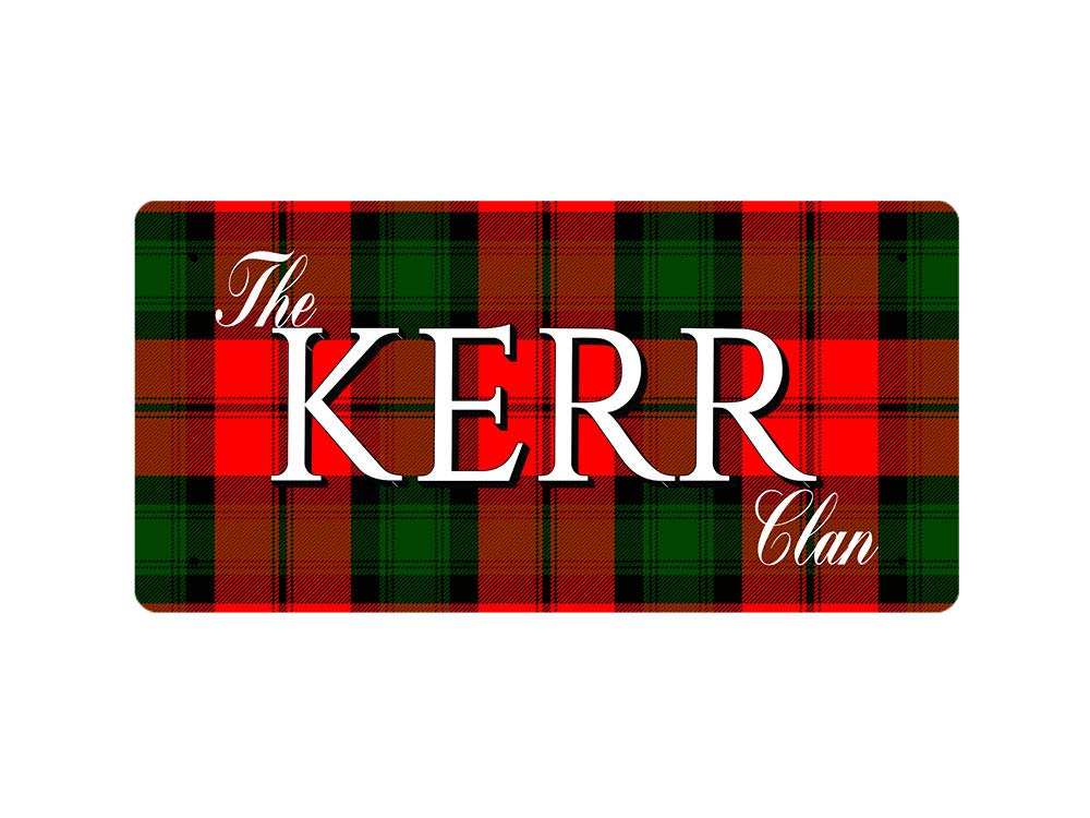 McMug - The Kerr Clan (Kerr Modern Tartan) - Metal Sign, Decorative Sign, 200mm x 100mm