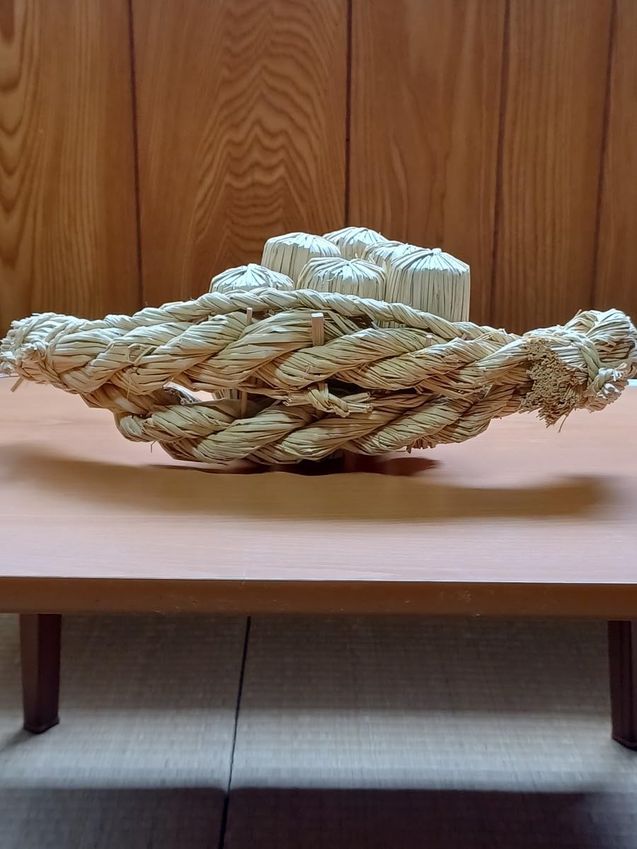 Amazon.co.jp: 藁細工 わら 手作り 宝船 置物 神棚 飾り物 縁起物 運気