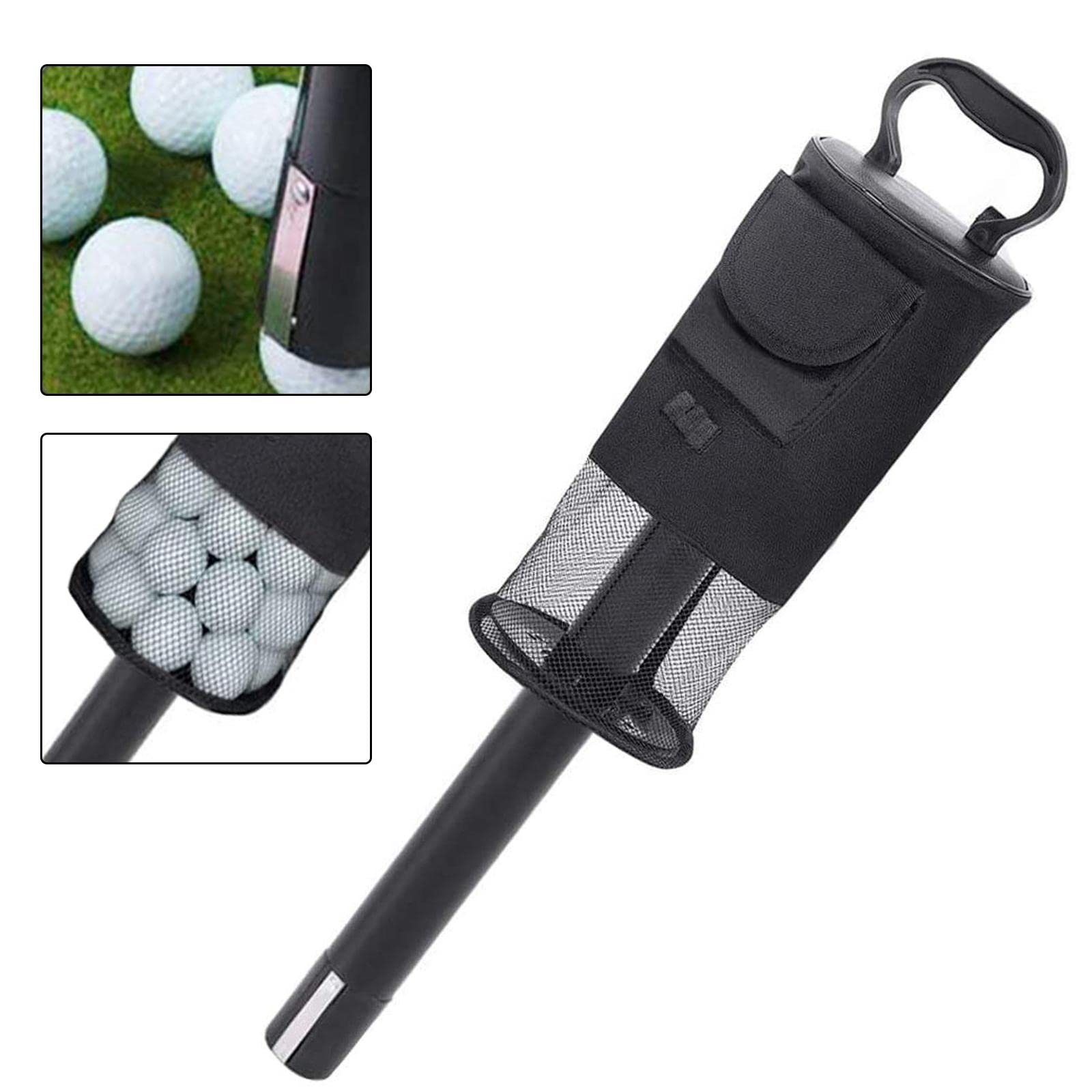 Golf Shag Bags mit Tasche Und Teehalter Leichter Ballsammler