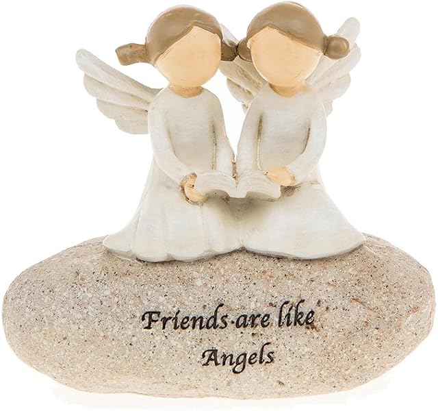 Friends are Like Angels Sentimental Pebble Gift