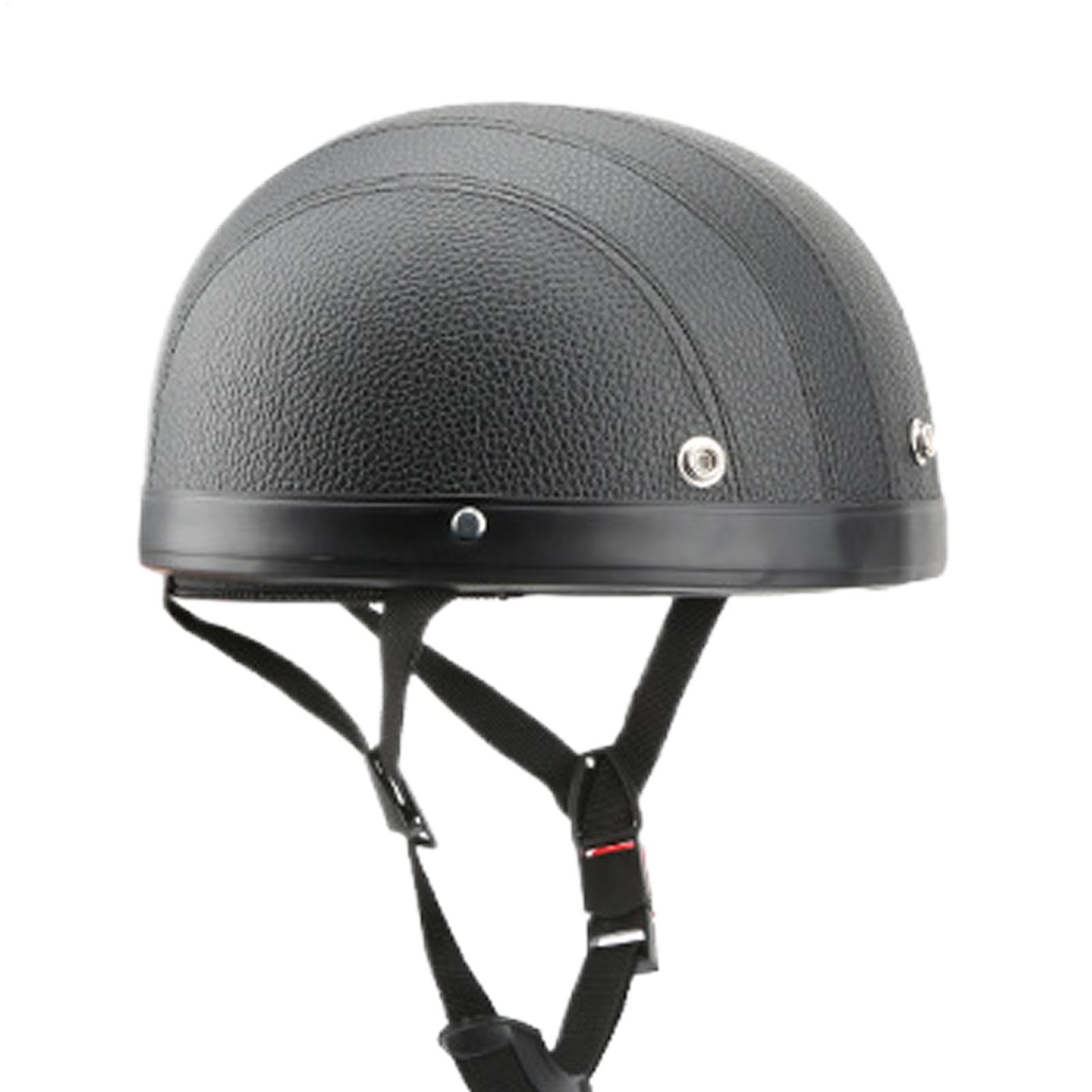 Casque moto rétro jet avec cache-oreilles pour scooter - 8