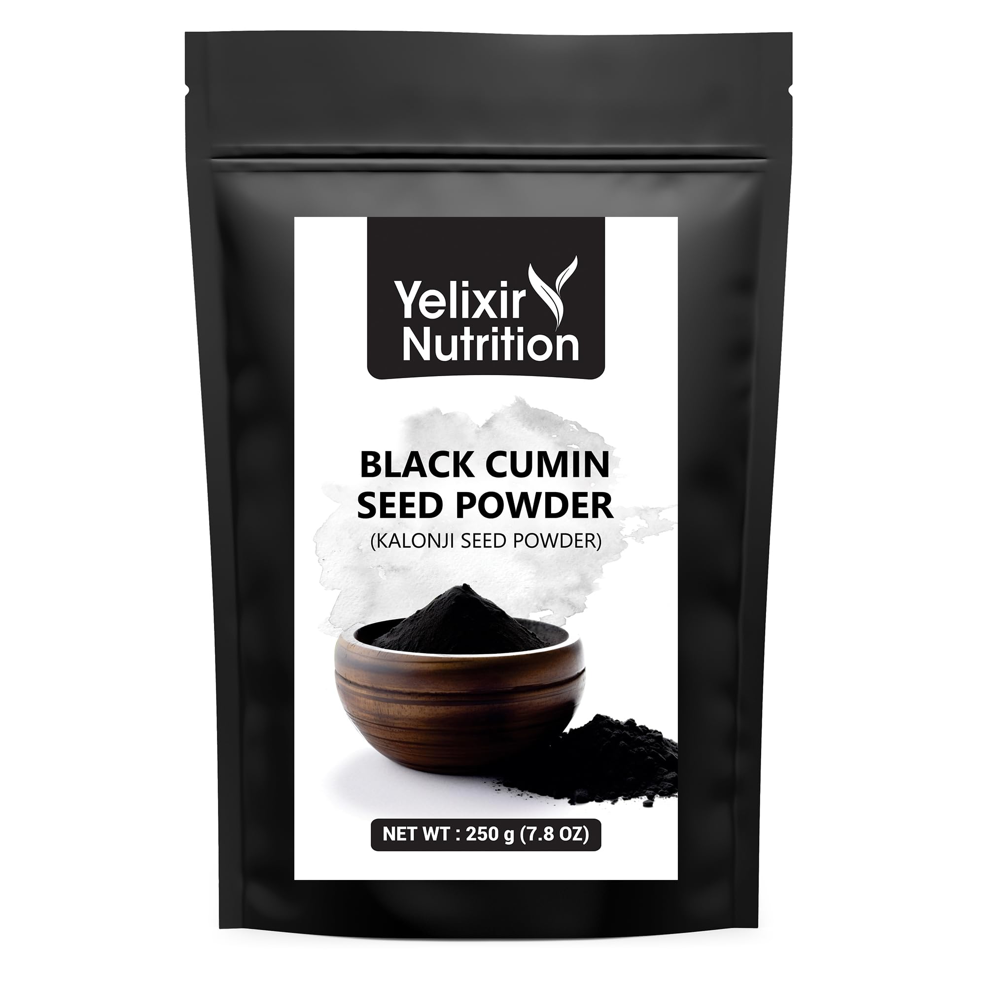 Yelixir Nutrition Black Cumin Seeds 250 grams, Also known as Black seeds, Nigella Sativa, Kalonji, Raw, Non-GMO