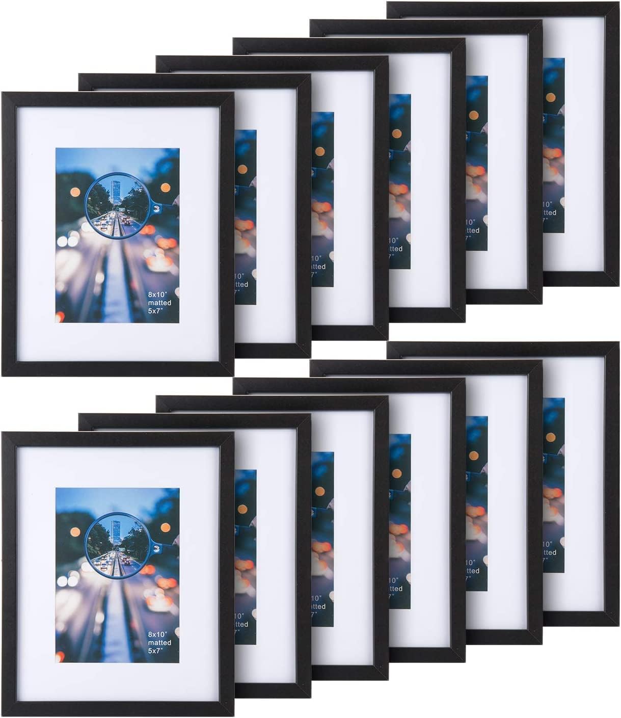 iDecorlife 5x7 Black frames with Table Stand Wall