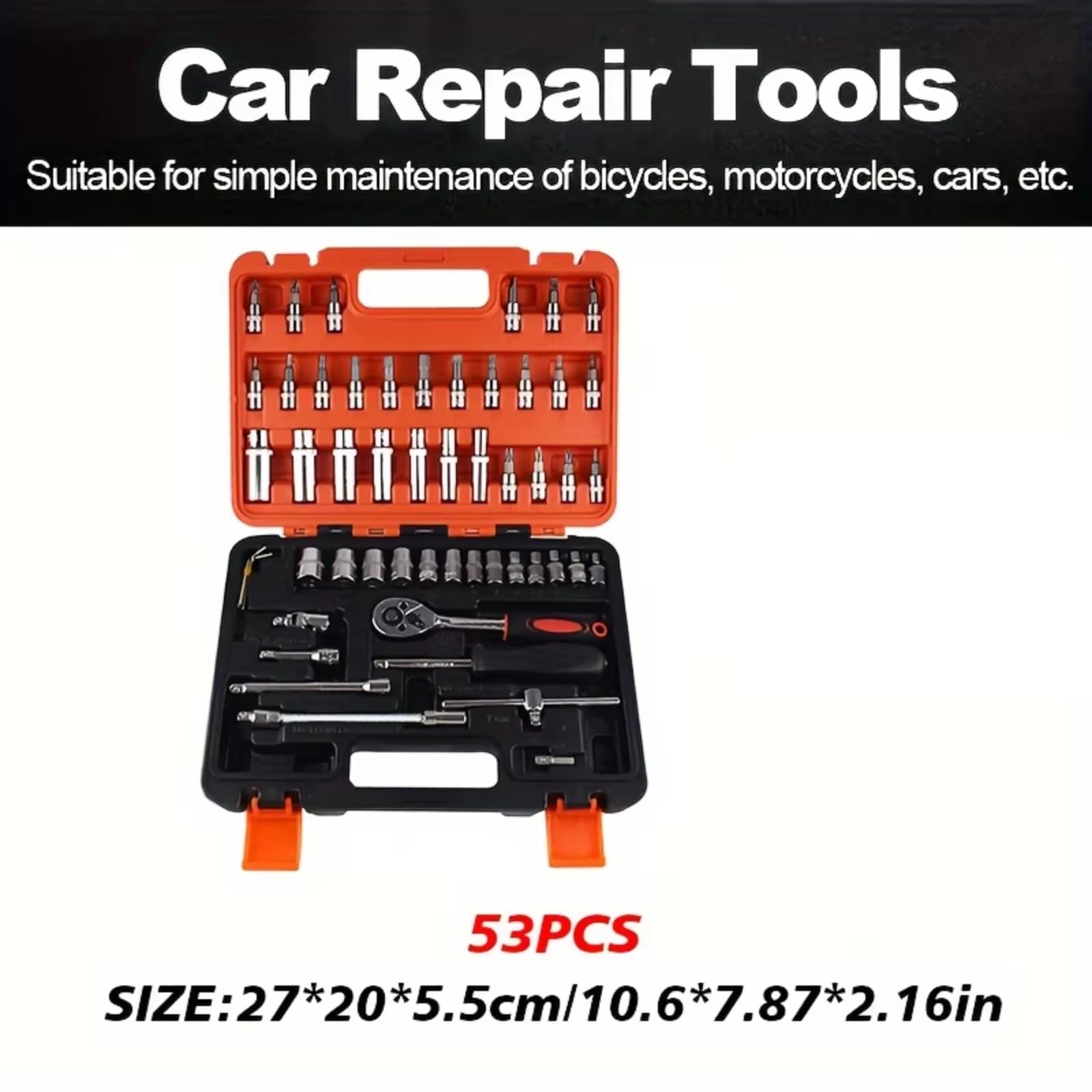 Maletín herramientas multiusos Kit Herramientas Reparación Automóviles Accesorios Mantenimiento Automotriz Juego Llaves Trinquete Herramientas Manuales Kit Para El Hogar