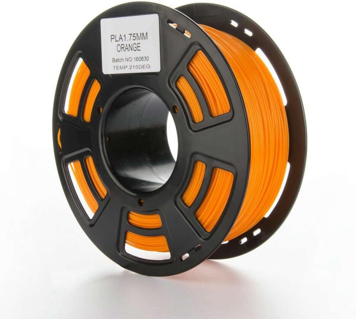 VSAIL 3D Printer Filament PLA Material 1KG(2.2 lbs) Spool Multi-color High Tenacity (Orange)