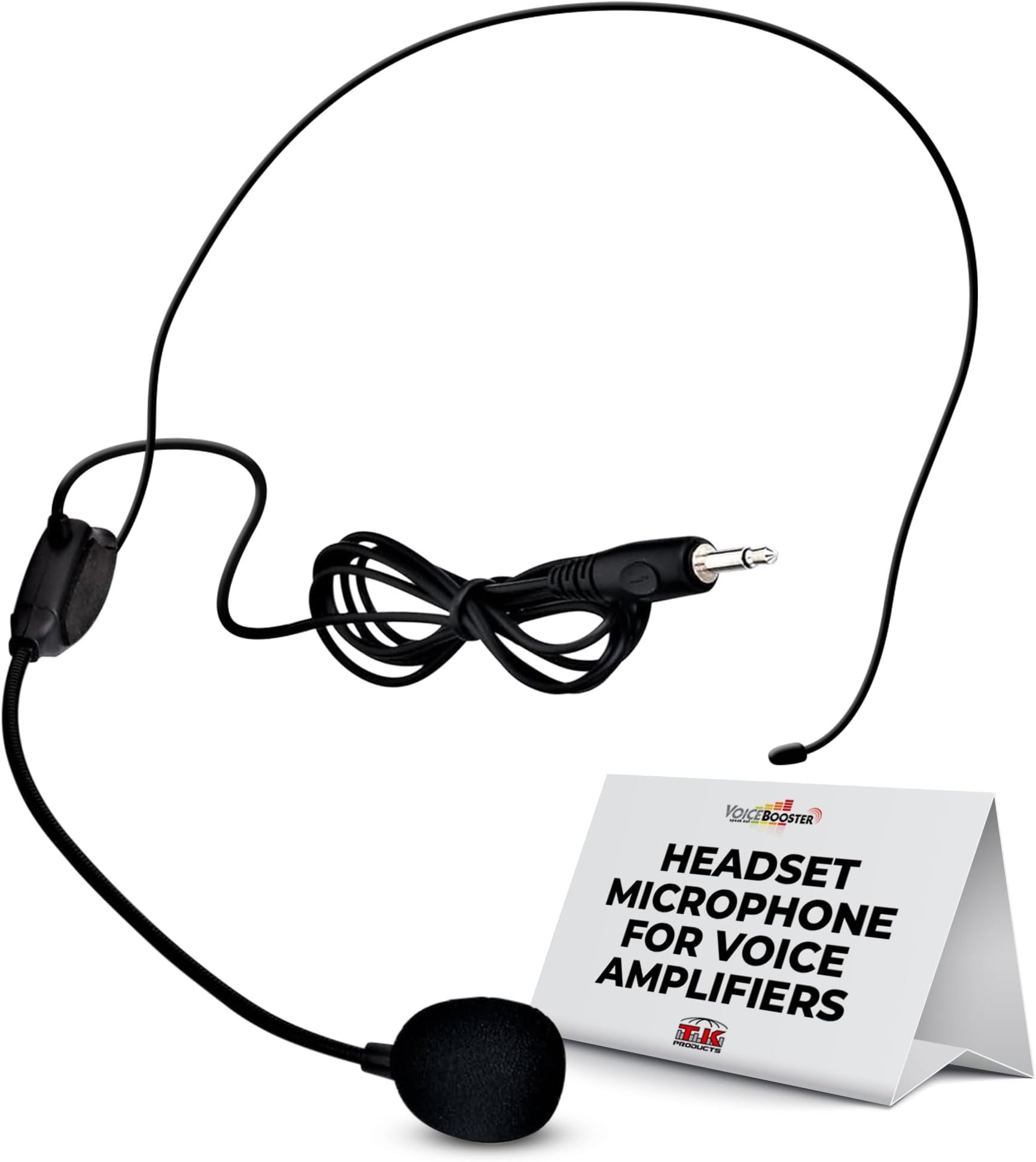 Voice Booster Headset Microphone for (Aker) Amplifiers by TK Products, LLC