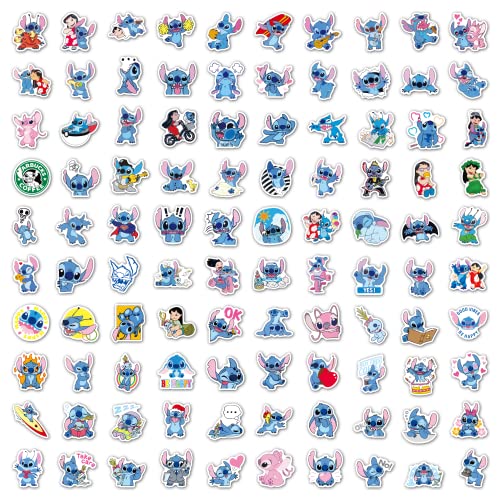 Image of Lillo and Stitch Aesthetic Vinyl Journal Stickers for Phone Case,Laptop,Notebook,Water Bottle,Etc Self-Adhesive Stickers Set of 50 (Lillo and Stitch) 23X30X23 Cm