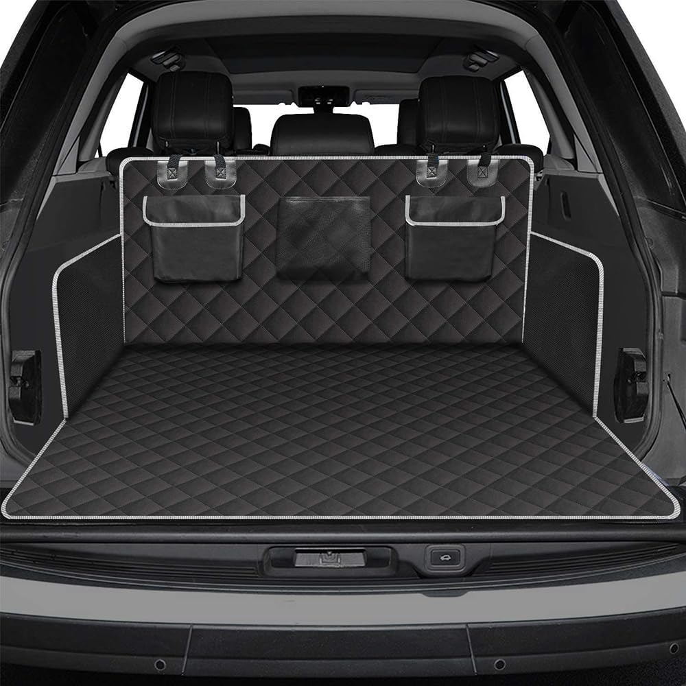 BEDPET Telo Bagagliaio Auto per Cani, per Fiat 500 500l 500s 500x/Fiat Tipo 2015-2020 Posteriore Bagagliaio Fodera Coprisedile Auto per Cani,A