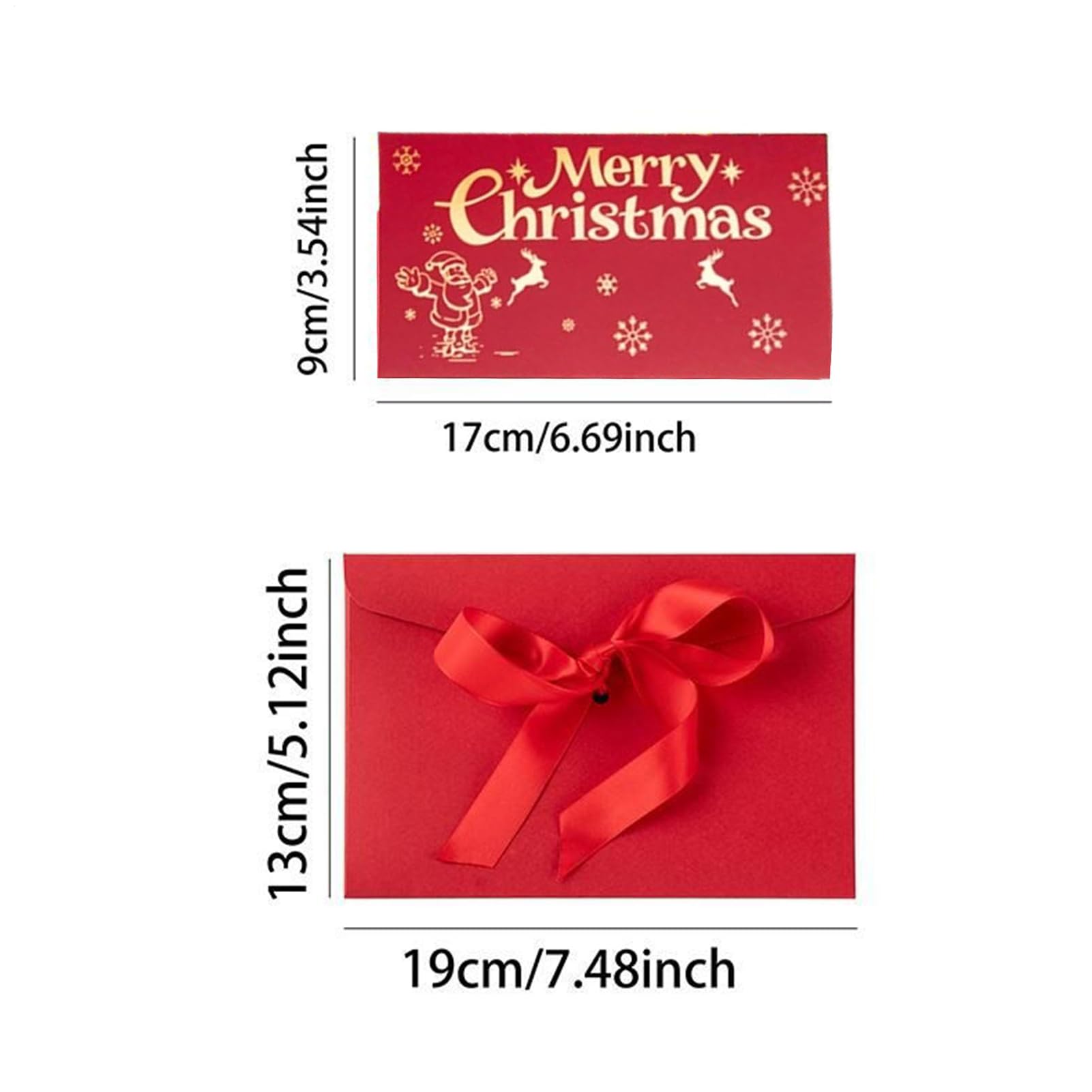 2025 Weihnachtsgeldgeschenkumschlag Mit 6 Fächern | Weihnachtsgeldbörsen | Kreative Weihnachtsdekoration Für Den Weihnachtsstrumpf, Geburtstag, Bargeld, Geschenkkarten