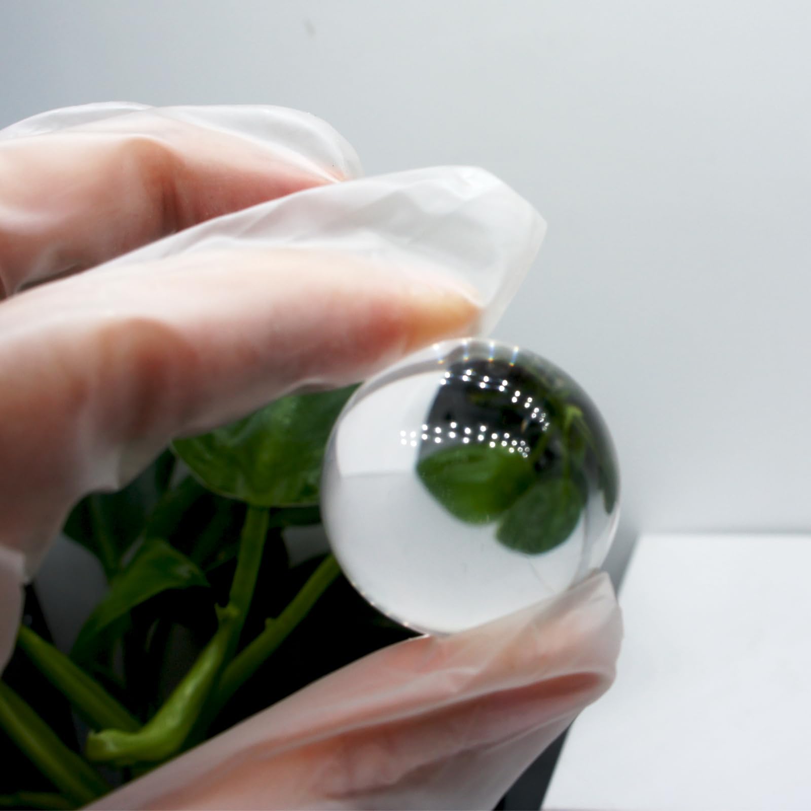 Amazon.co.jp: 完全天然水晶玉 約26-28mm 重さ約26-30g 厳選 上质 木製