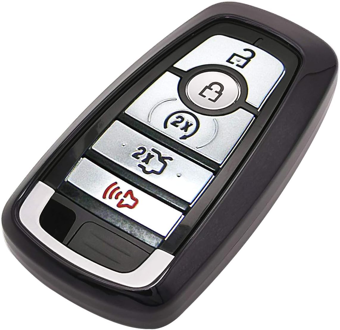 Black Soft TPU Key Fob Cover Case Remote Holder Skin Protector for 2017 2018 2019 2020 2021 2022 2023 2024 Ford Bronco Fusion Edge Mustang F150 Explorer Expedition Ecosport