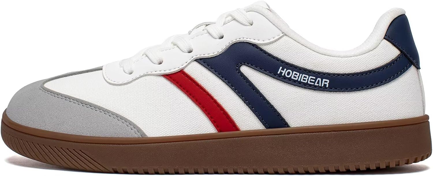 HOBIBEAR Barefoot Shoes Wide Casual Lace Up Retro Fashion Sneakers for Women Men - Image 3