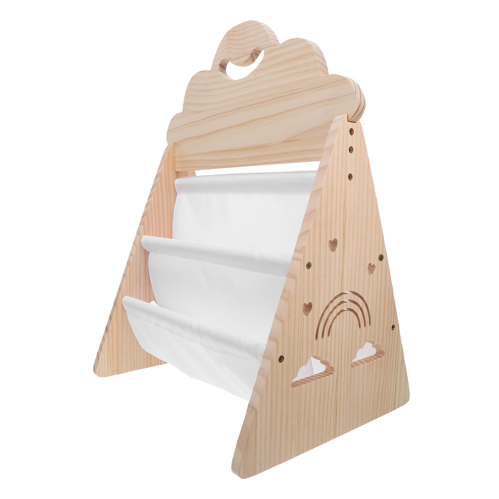 Meuble de rangement jouets en bois avec étagères de livres pour chambre enfant