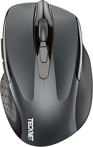 Miniatura 1 de TECKNET Mouse inalámbrico Bluetooth, mouse de computadora con 6 botones, 5 niveles de DPI ajustables, duración de la batería de 24 meses, mouse
