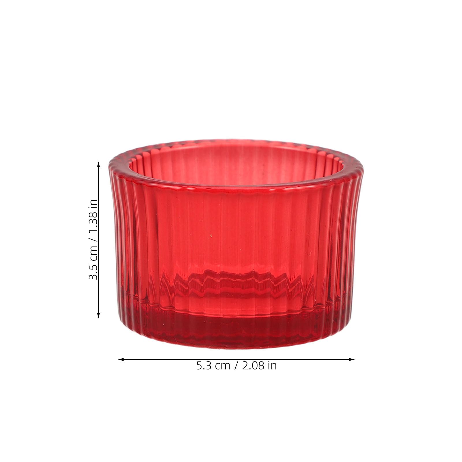 Zerodeko 6 portavelas de Cristal para Velas pequeñas, portavelas votivas