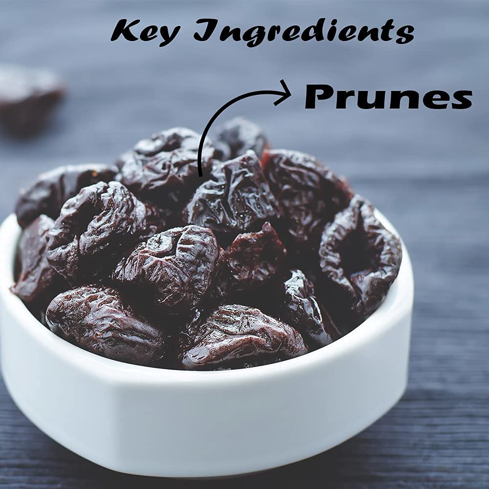 Admart Namo Organics - Pitted Dried Prunes Without Added Sugar - 500 Gm - Unsweetened Dry Fruits (No Preservatives & Additives)