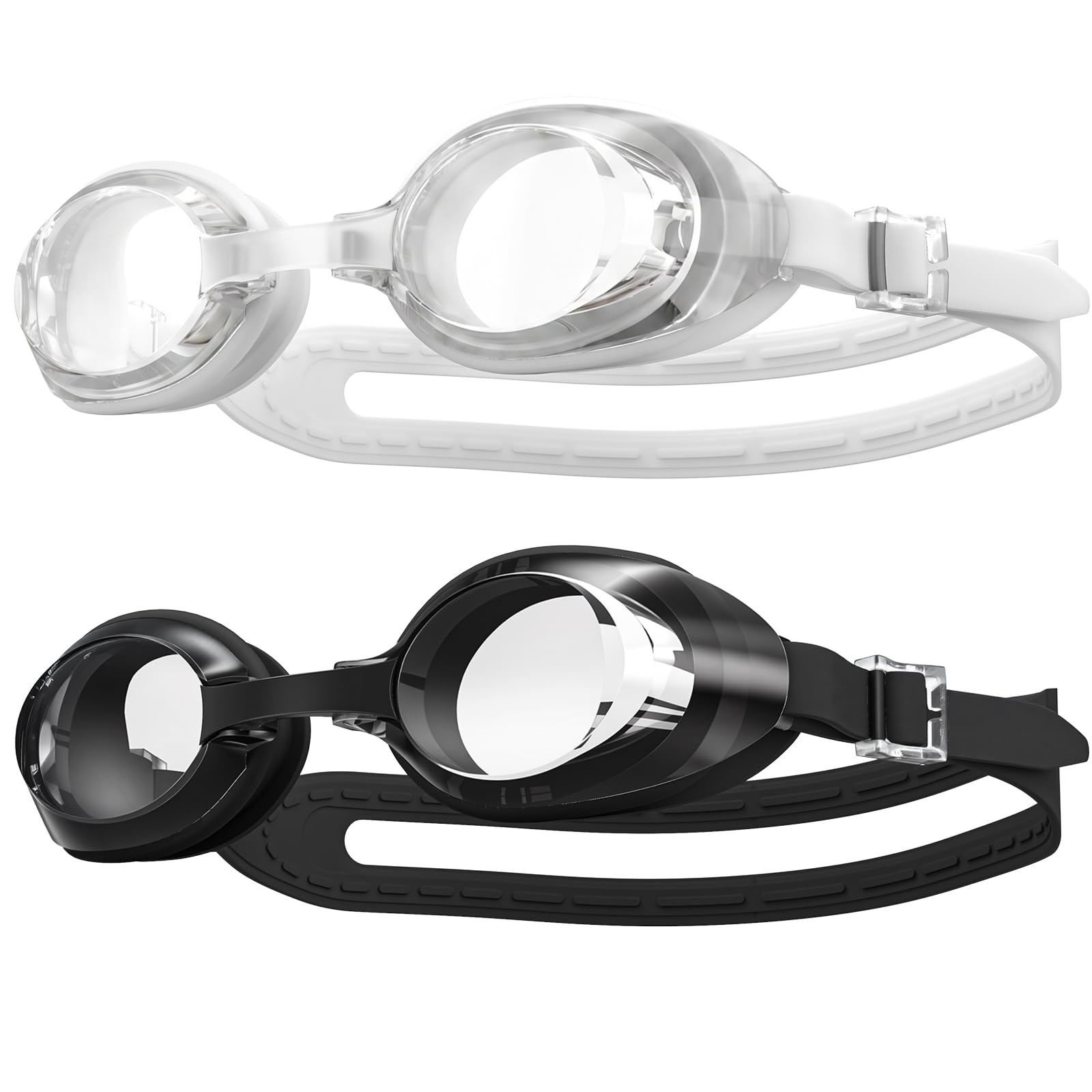 LOEO Swim Goggles, 2 Pack Swimming Goggles for Men Women Adult Youth Anti Fog No Leaking UV Protection Adjust Strap