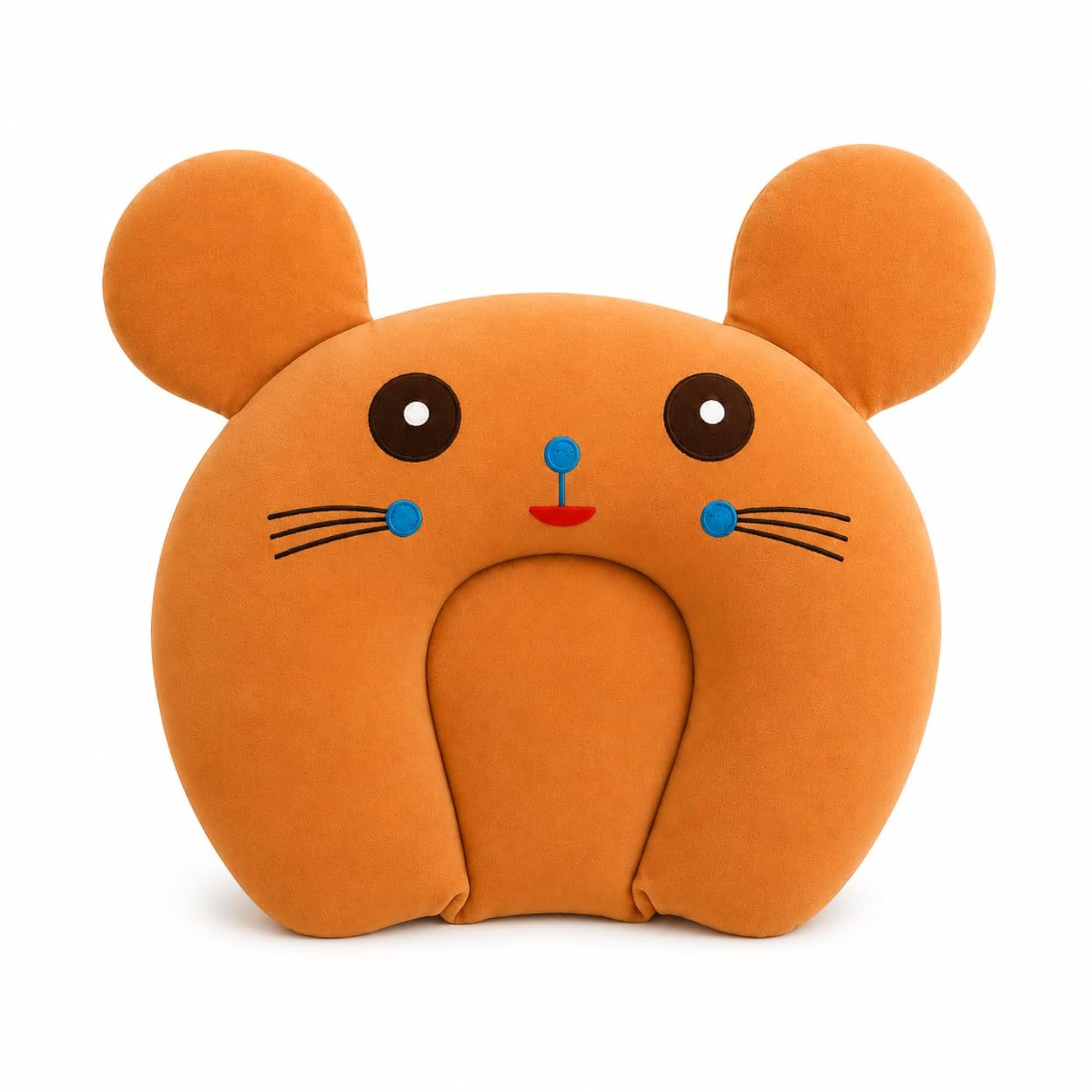 Cute Blue Mouse Shaped Rai Cushion | Soft Cartoon Animal