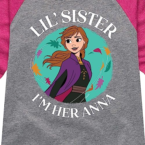 Disney Frozen 2 - Sister Anna - Toddler and Youth Girls Raglan Graphic T-Shirt3