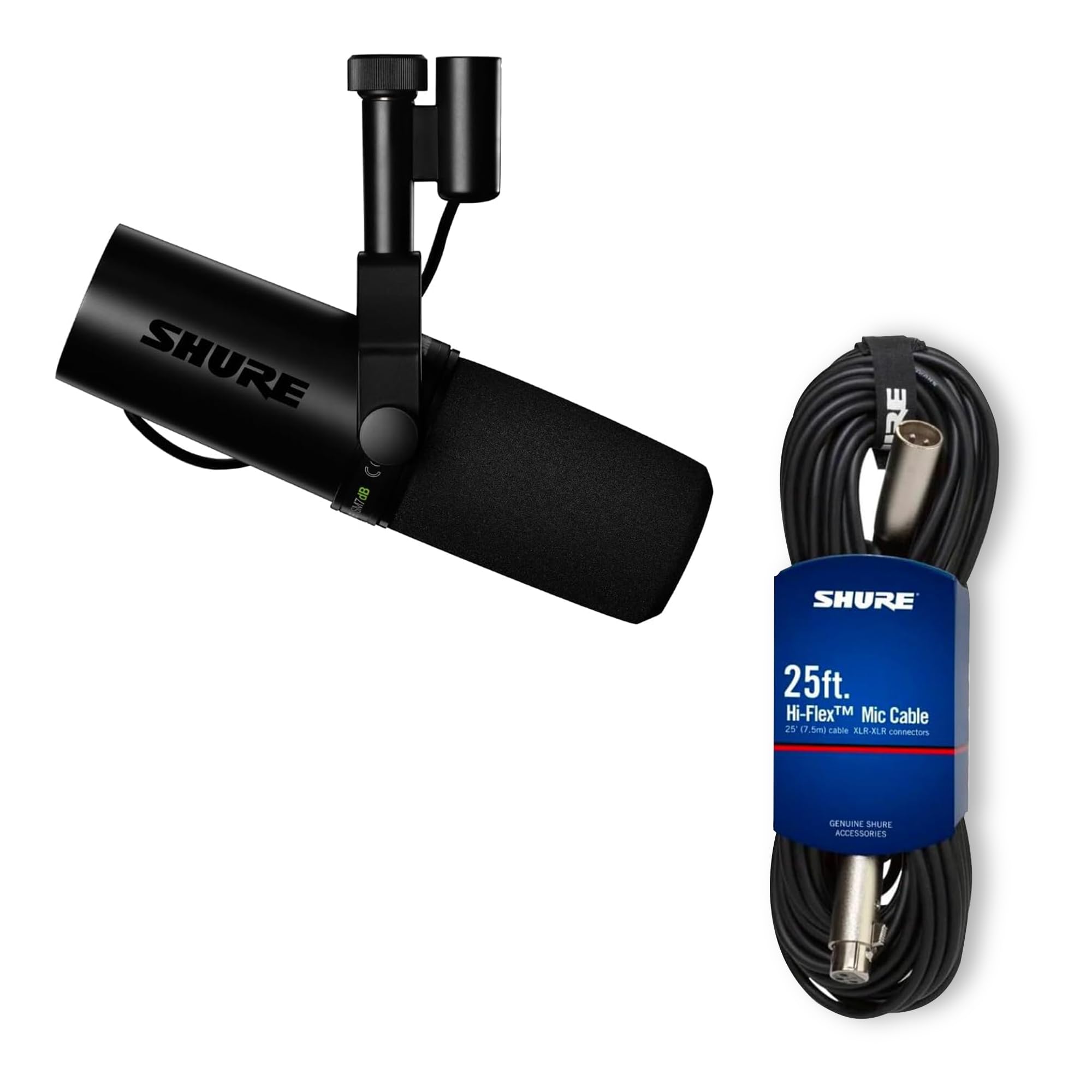 【美品・ケーブル付】SHURE SM7dB ダイナミックマイク Amazon.co.jp: SHURE ダイナミックマイク SM7dB プリアンプ搭載