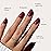 Glamnetic Press On Nails - Berry Maroon | Opaque Dark Red Maroon Short Round Fake Nails, Salon Quality | 12 Sizes - 30 Nail Kit