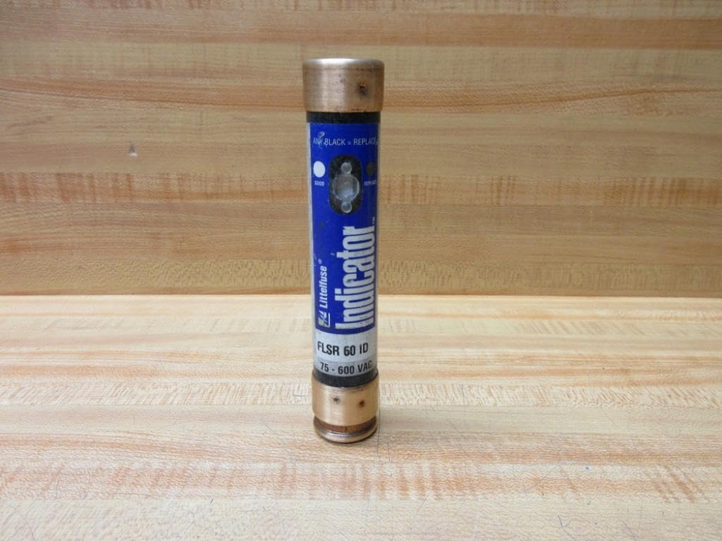 LITTELFUSE FLSR-60-ID 60 AMP, 75-600VAC, Class RK5, Dual Element, FLSRID Series, Fuse, TIME DELAY, W/Indicator