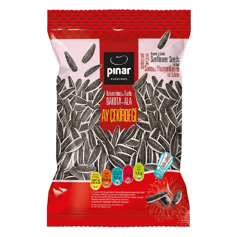 Pınar Kavrulmuş Ala Ayçekirdeği Tuzlu 200 gr Şeffaf