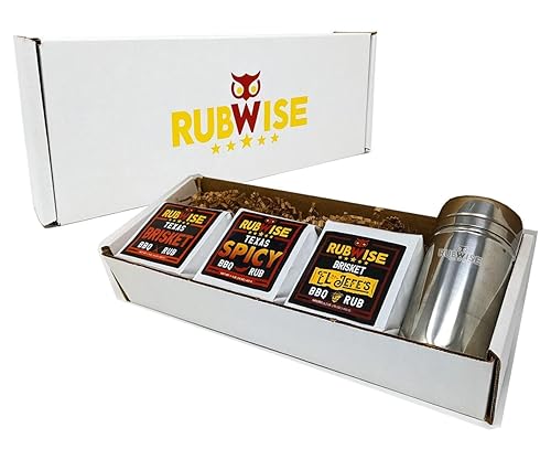 Miniatura 6 de Set de condimento RubWise BBQ para pecho de barbacoa (3 bolsas de 1 lb) - Paquete de variedad de especias y condimentos para barbacoa  Especias