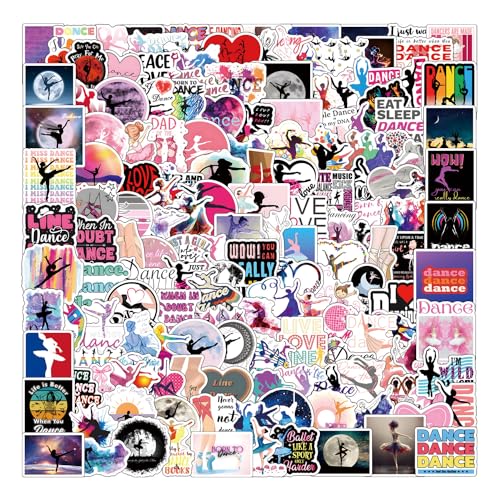 206Pcs Ballet Dance Stickers Pack,Vinyl Waterproof Sticker Decals for Water Bottle,Laptop,Phone,Skateboard,Scrapbooking,Bumper Decor for Fans for Party Supply - Image 5