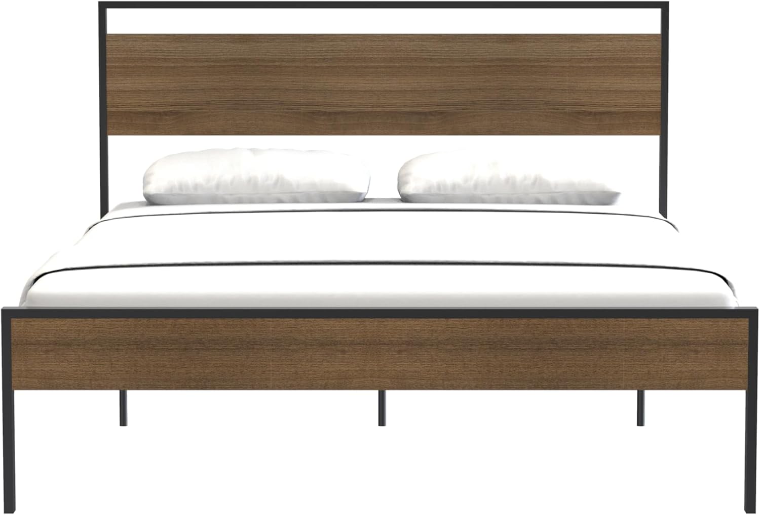 Ceres Metal Bed frame without mattress, showing slats and support structure