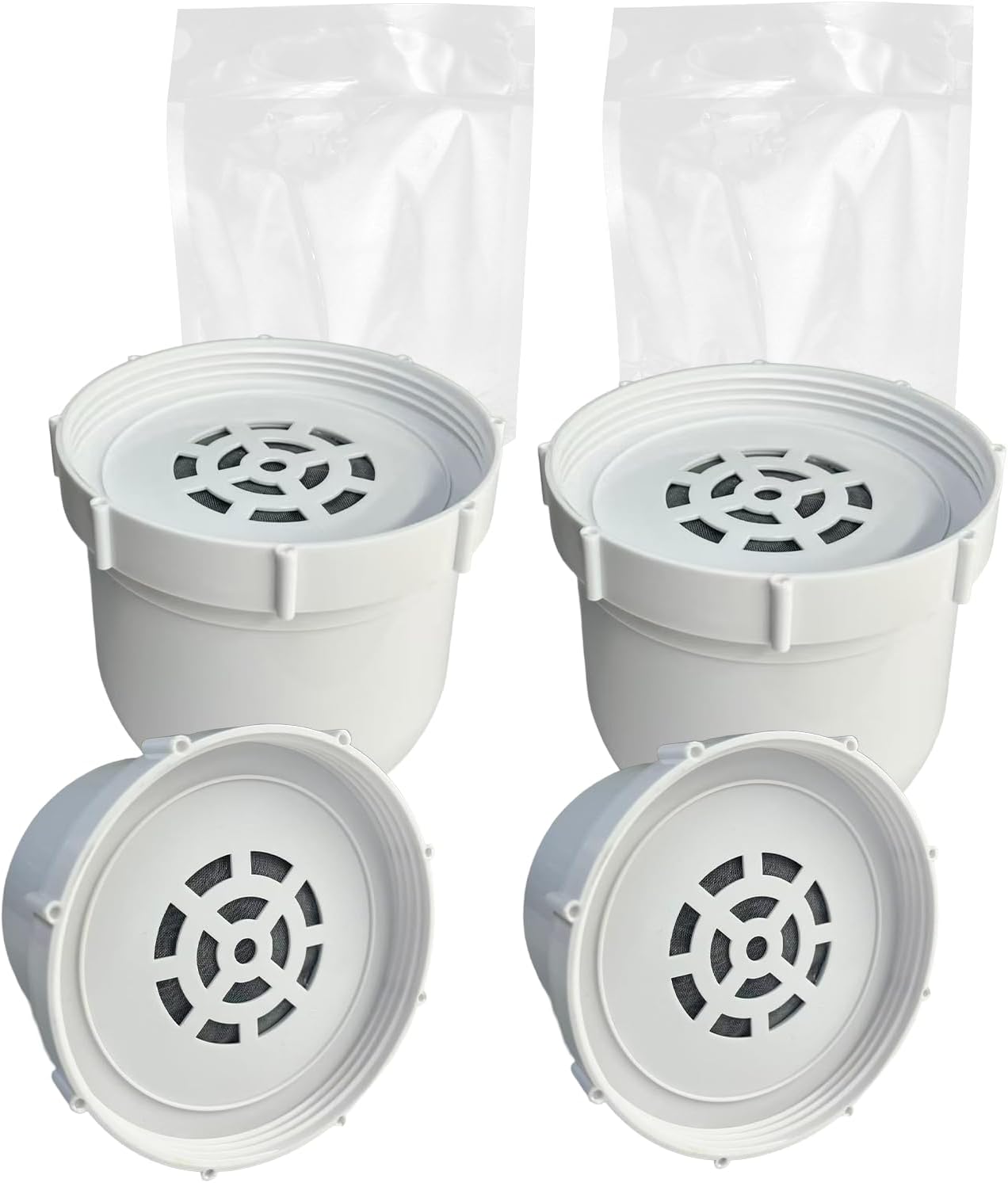 Water Pitcher Replacement Filter Compatible with Clearly Filtered Pitcher | 100-Gallon Long-Lasting, Fluoride & Heavy Metals Reduction, BPA Free, 2 Pack