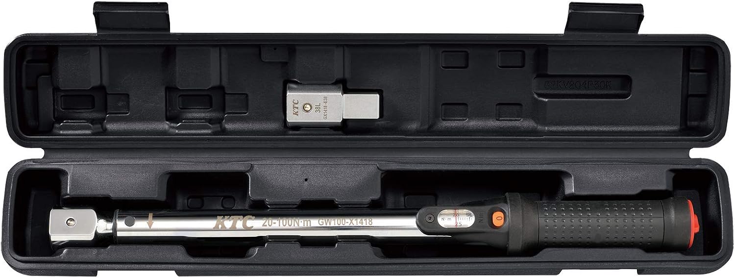 KTC Kyoto Machine Tools TGW100202 14 x 18 Inserts, Preset Torque Wrench, Head Replacement Type, Torque Range 20-100Nm