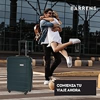 BARRENS Valis | ABS-materiaal | encryptieslot voor reiskoffer | geschikt voor luchtvaartmaatschappijen, Groen, moyen - L
