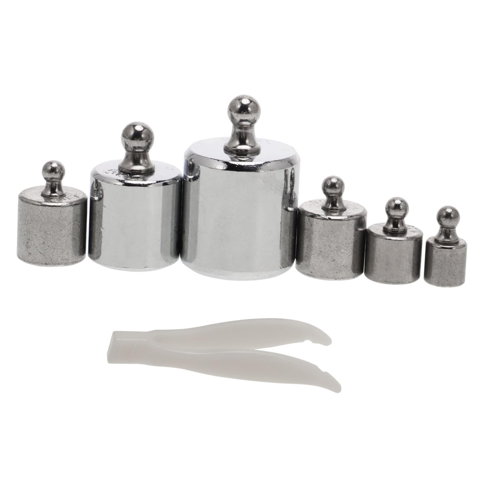 OKUMEYR 6pcs Calibration Weights for Accurate Balance Testing Includes Weights for Laboratory Commercial and Educational Use