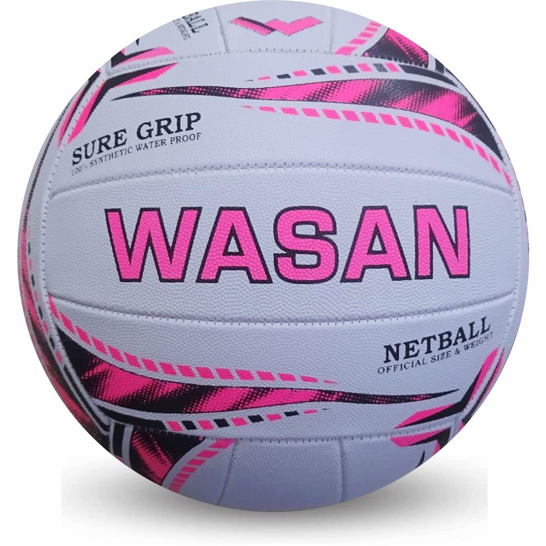 WASAN Rubber Netball Size 5,(White & Pink) Amazon.in Sports, Fitness & Outdoors