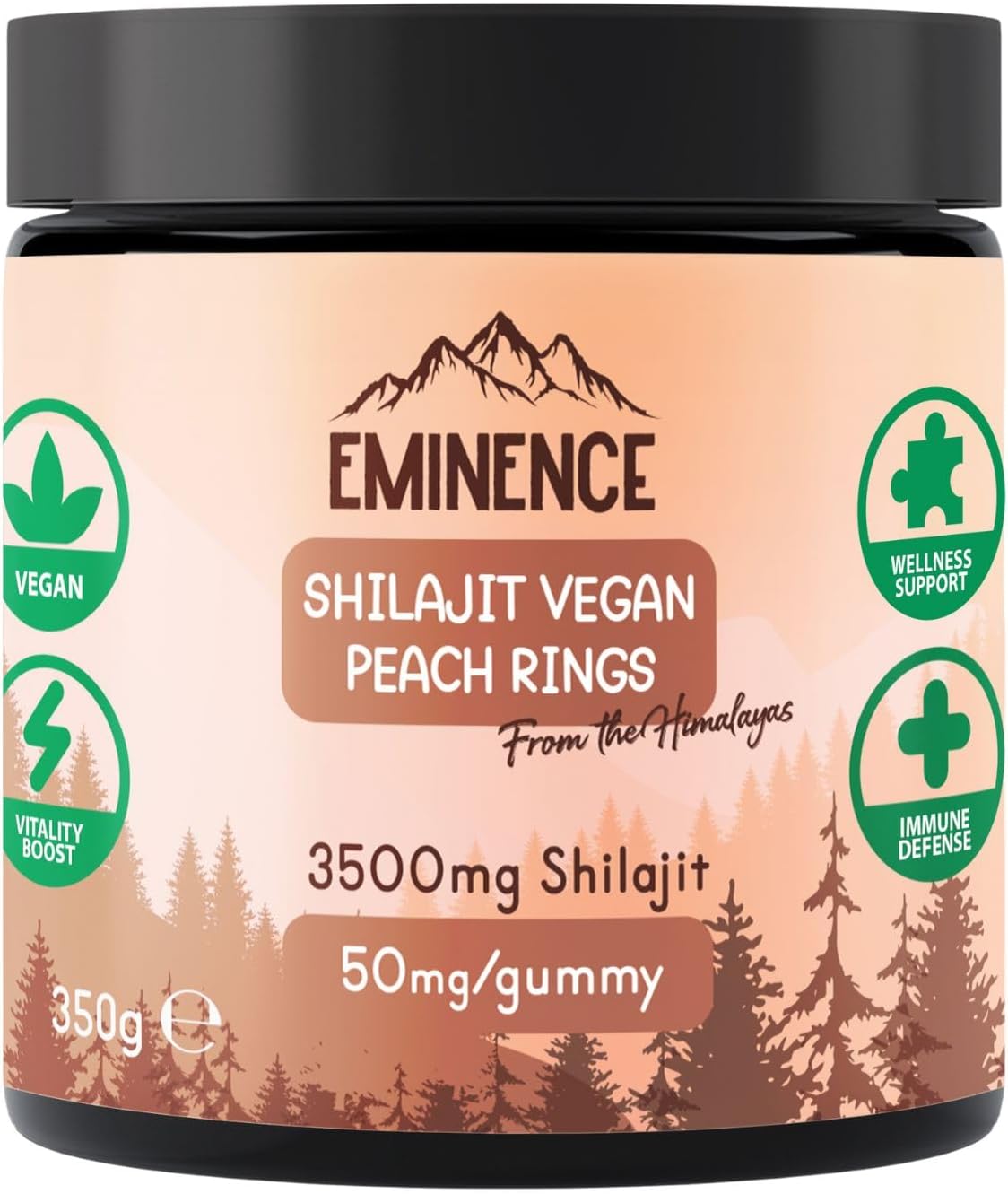 Eminence 3500mg Pure Himalayan Shilajit Gummies | 100% Vegan | High ...