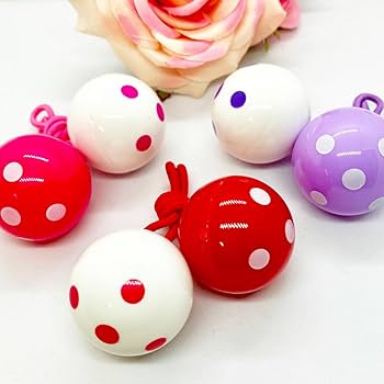 Amazon | メロウストア ヘアゴム 水玉 ボール ヘアポニー ヘアー