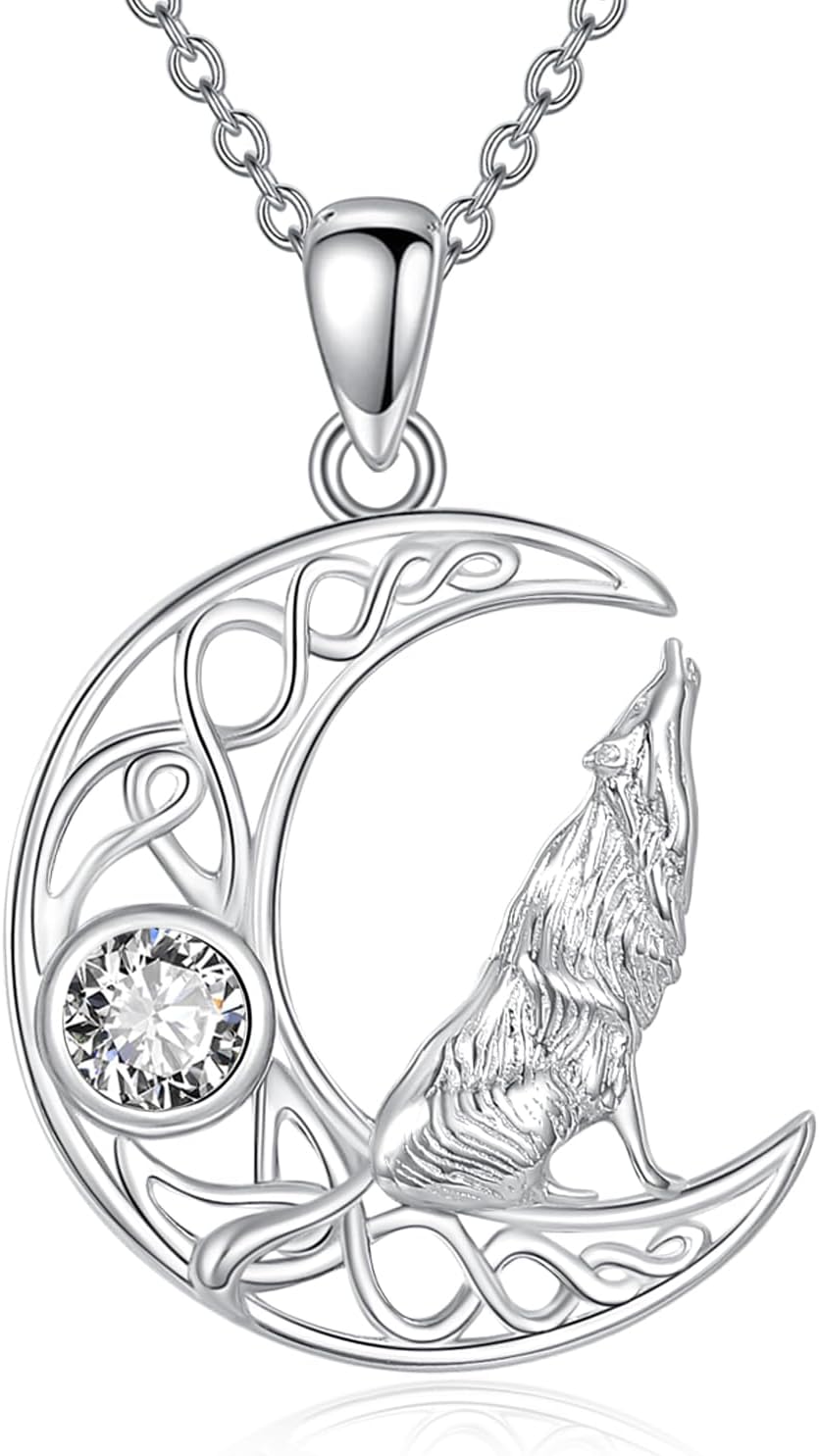 Moissanite Animal Necklace Sterling Silver Cute Animal Pendant Jewelry Gifts for Women