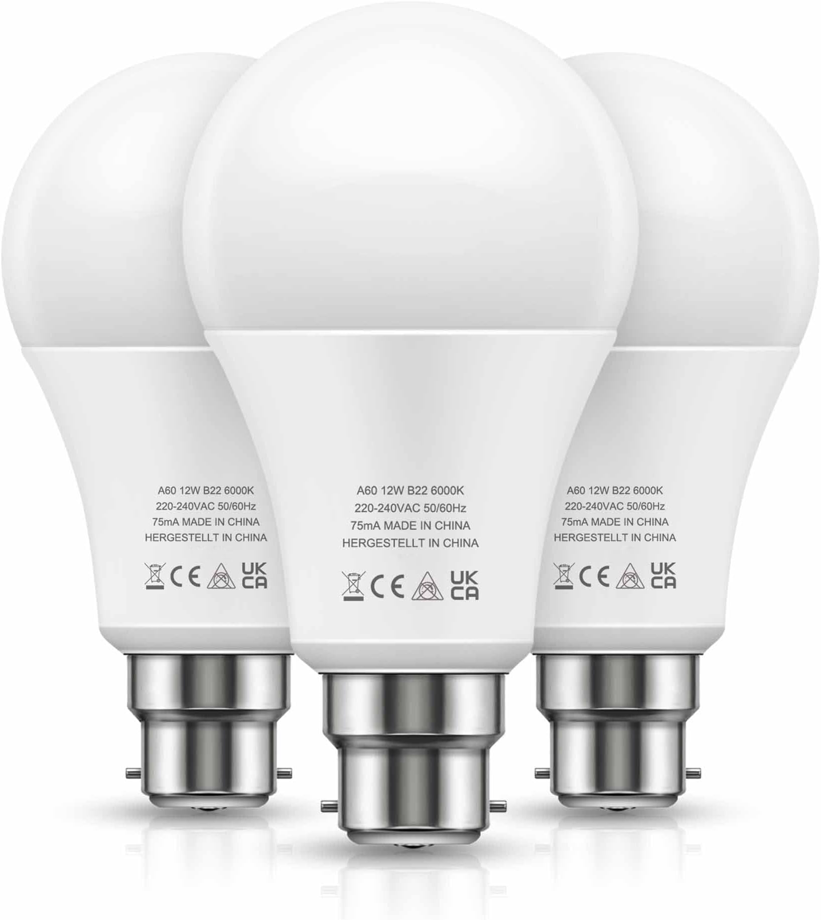 LOHASLED Cool White Light Bulbs, 100W Equivalent Light Bulb