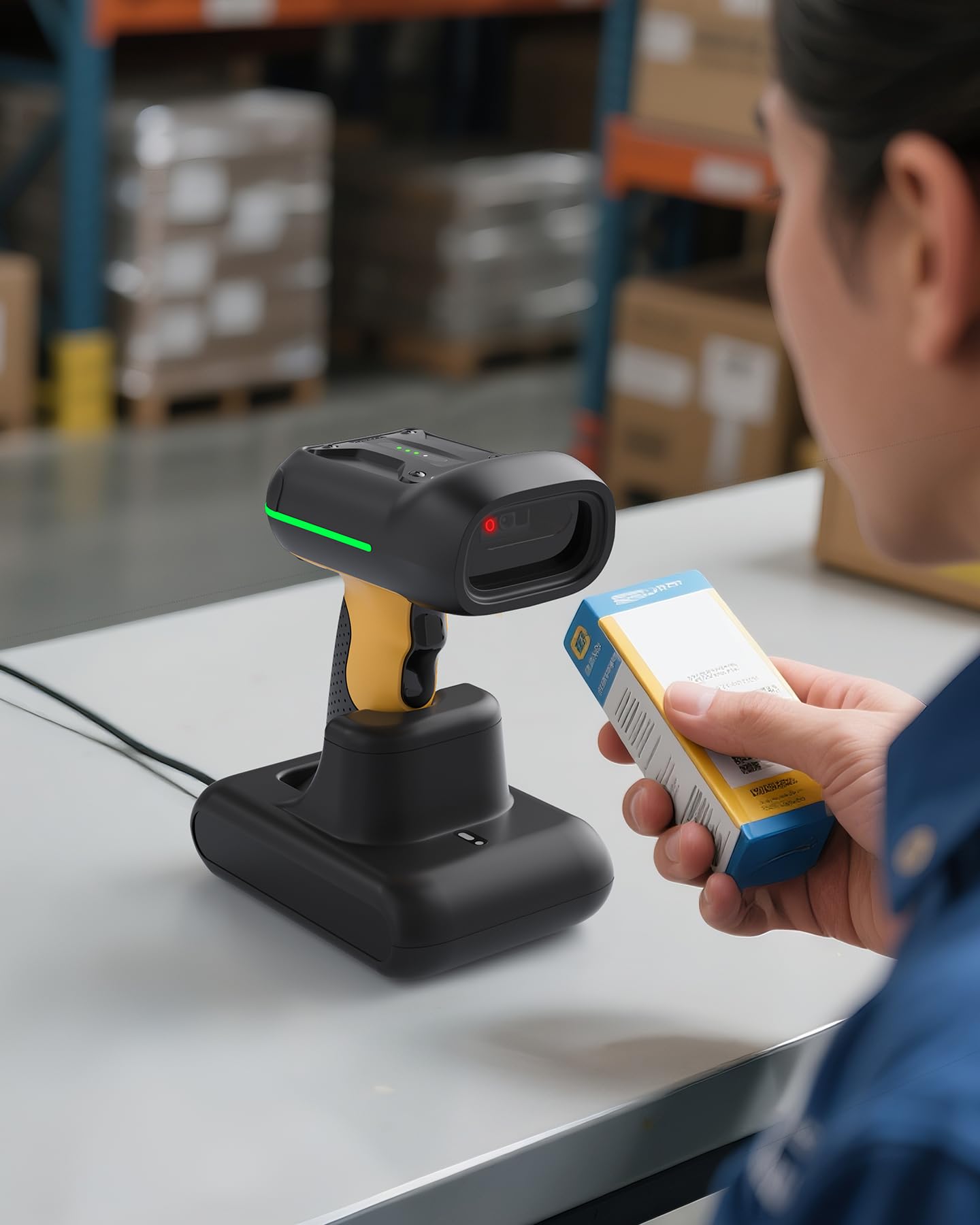 Inateck Base de carga para escáner de código de barras, fácil de usar, apto para BCST-75, escáner no incluido