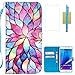 Galaxy Note 5 Case,CASELAND Samsung Galaxy Note 5 Case PU Leather Flip Wallet Case For Samsung Galaxy Note 5 [Flower]
