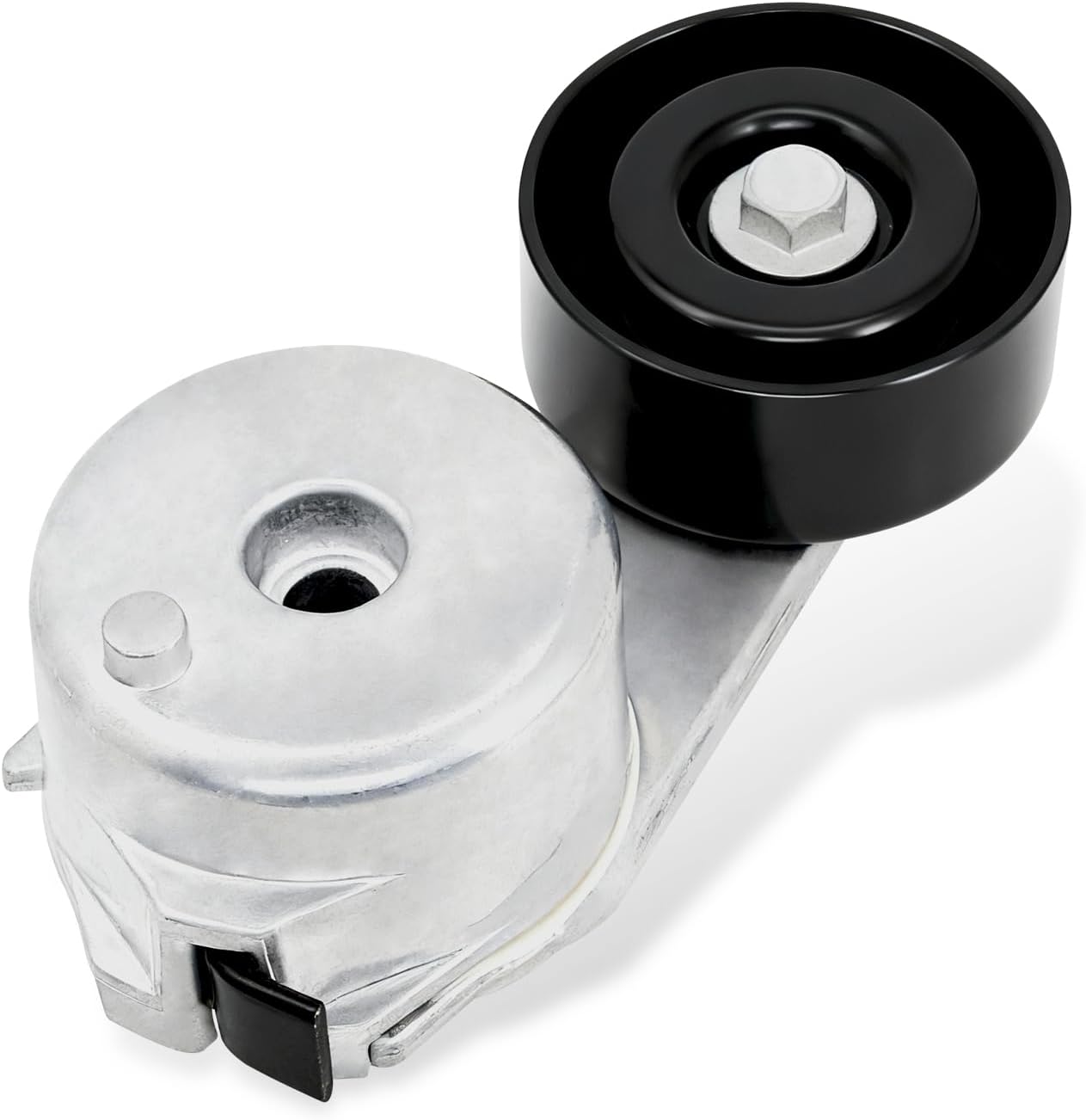 Belt Tensioner Assembly with Pulley, Compatible with 2004-2012 Chevy Colorado, 2002-2009 Trailblazer & 2002-2009 GMC Envoy Canyon & Hummer H3 & Buick Rainier & Saab 9-7x & Oldsmobile Bravada