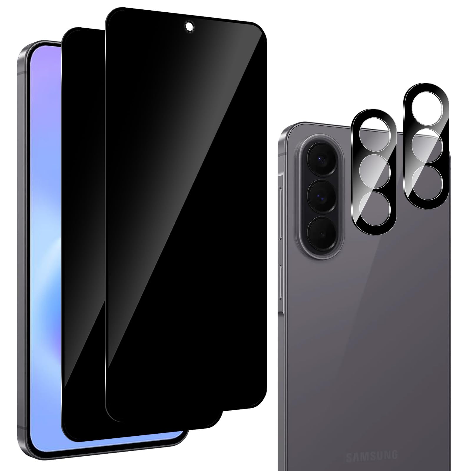 QULLOO Sichtschutz Schutzfolie für Samsung Galaxy A57 5G für