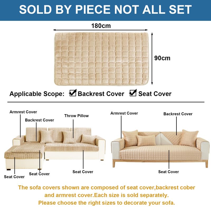 Soft Flannel Sofa Covers Washable, New Sofa Cushion Covers - Image 6