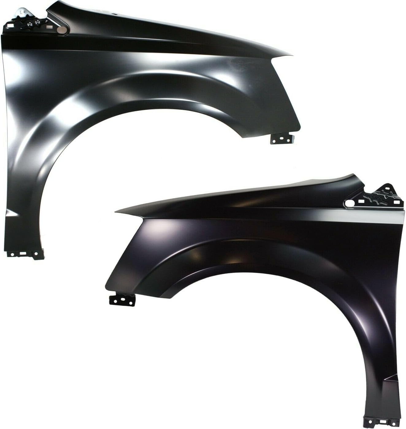 2pcs Quarter Panel Front Left Driver Right Passenger Side Primed Steel Without Molding Holes for Chrysler for Town & Country 2008-2016,for Dodge for Grand Caravan 2008-2017 (2) Quarter
