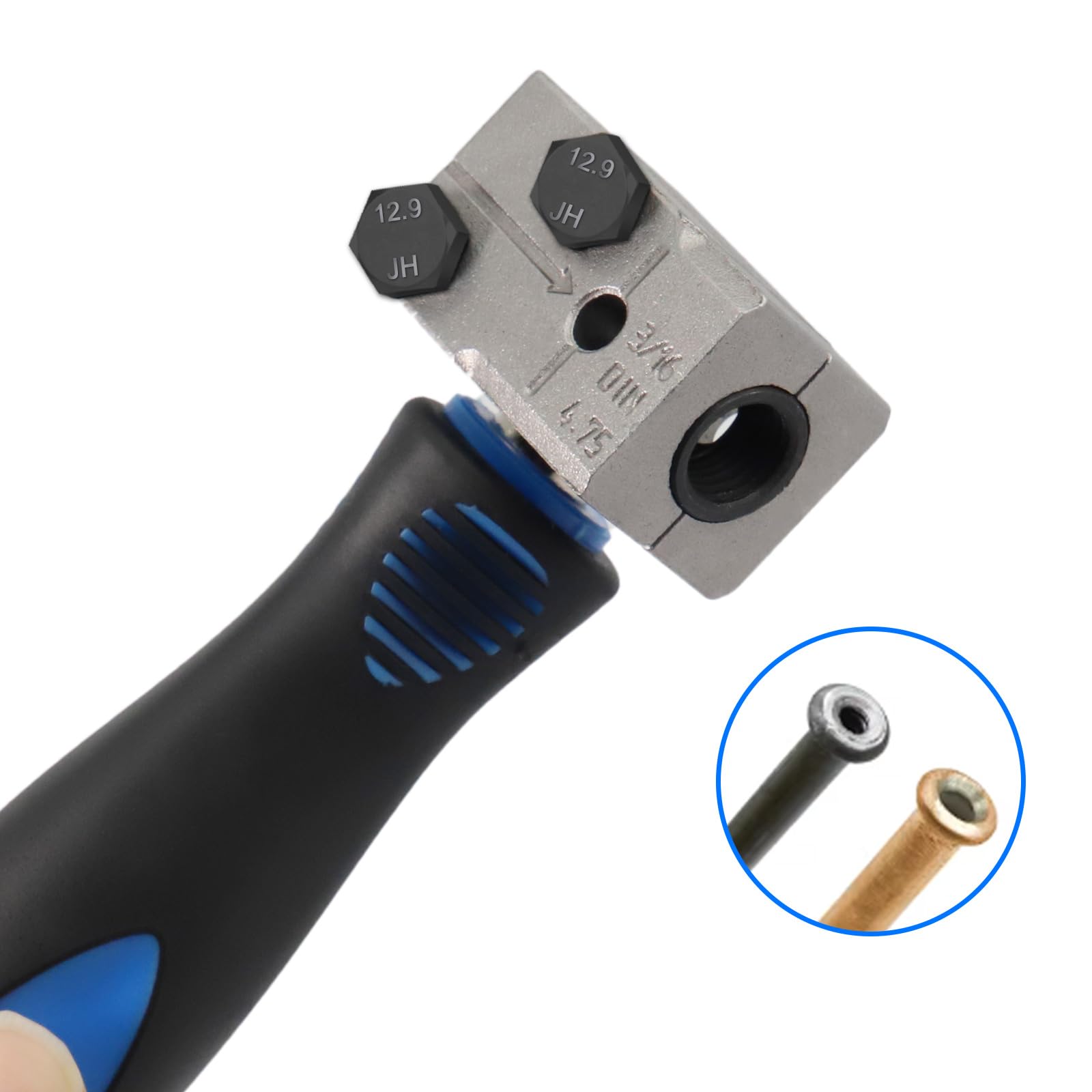 Set di utensili per bordatura doppia tubi freni 3/16" - Attrezzo bordatura DIN per tubi rame, nichel, acciaio