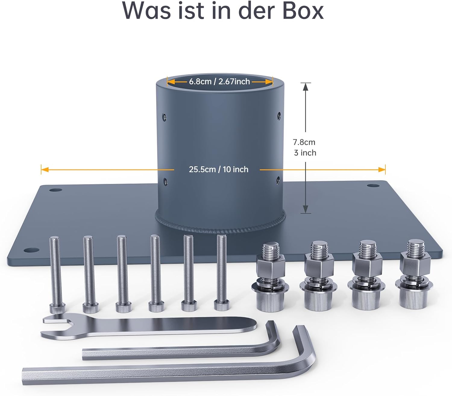 Starlink Long Wall Mount, EDUP LOVE Starlink Roof Mount, Starlink Mounting Kit, Starlink Internet Kit Satellite with Starlink Pole Mount Adapter, Supports Starlink Flat High Performance