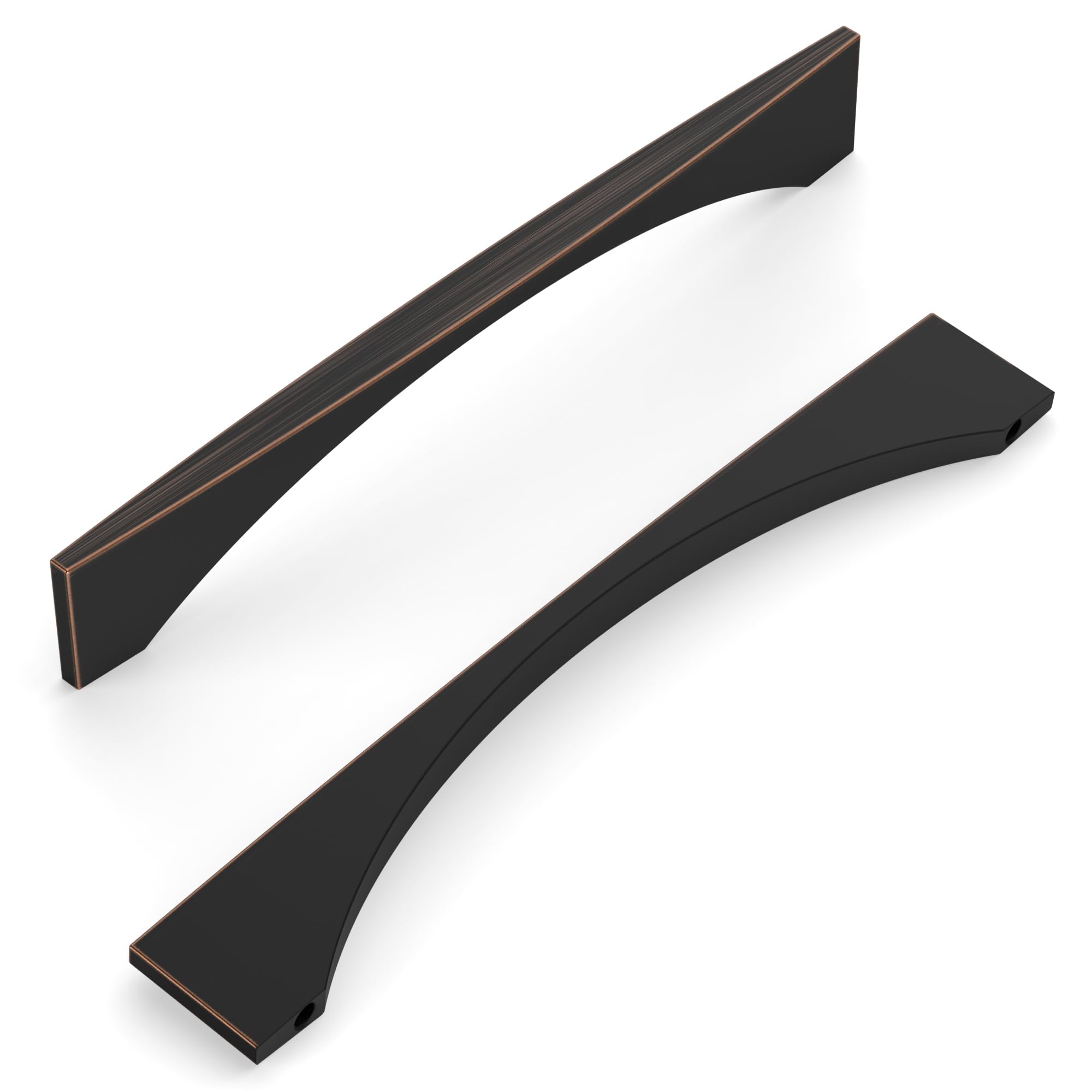 Poignées de cuisine en bronze huilé 9BUILD lot de 10 de 15,7 cm pour placard