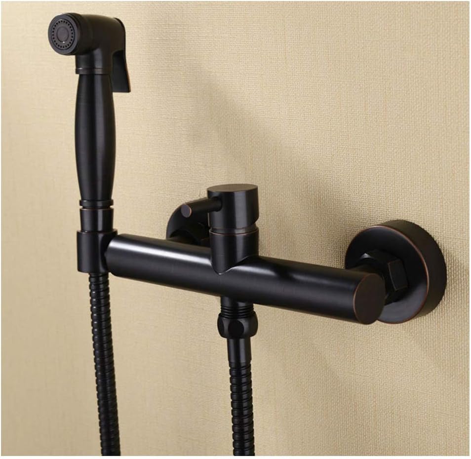 HNBMC Toilet Bidet Spray, Hot & Cold Mixer Valve with Hose